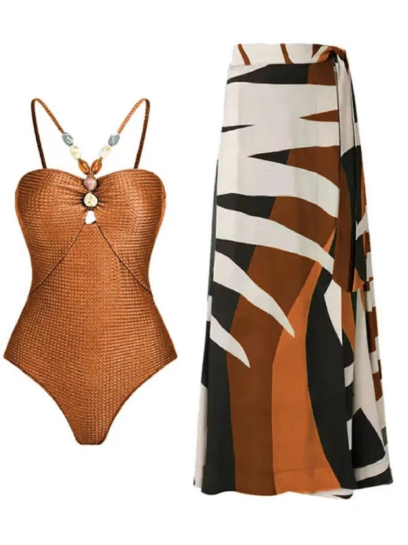 The Charlotte Swimsuit & Sunset Sarong